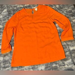 Target women size medium orange blouse